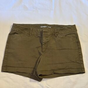 Old Navy Women's Dark Olive Casual Shorts